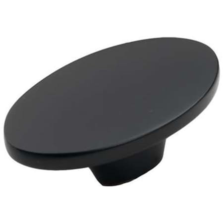 Hd Belwith 1.62 x 0.94 in. Oval Knob- Matte Black BWP3446 MB